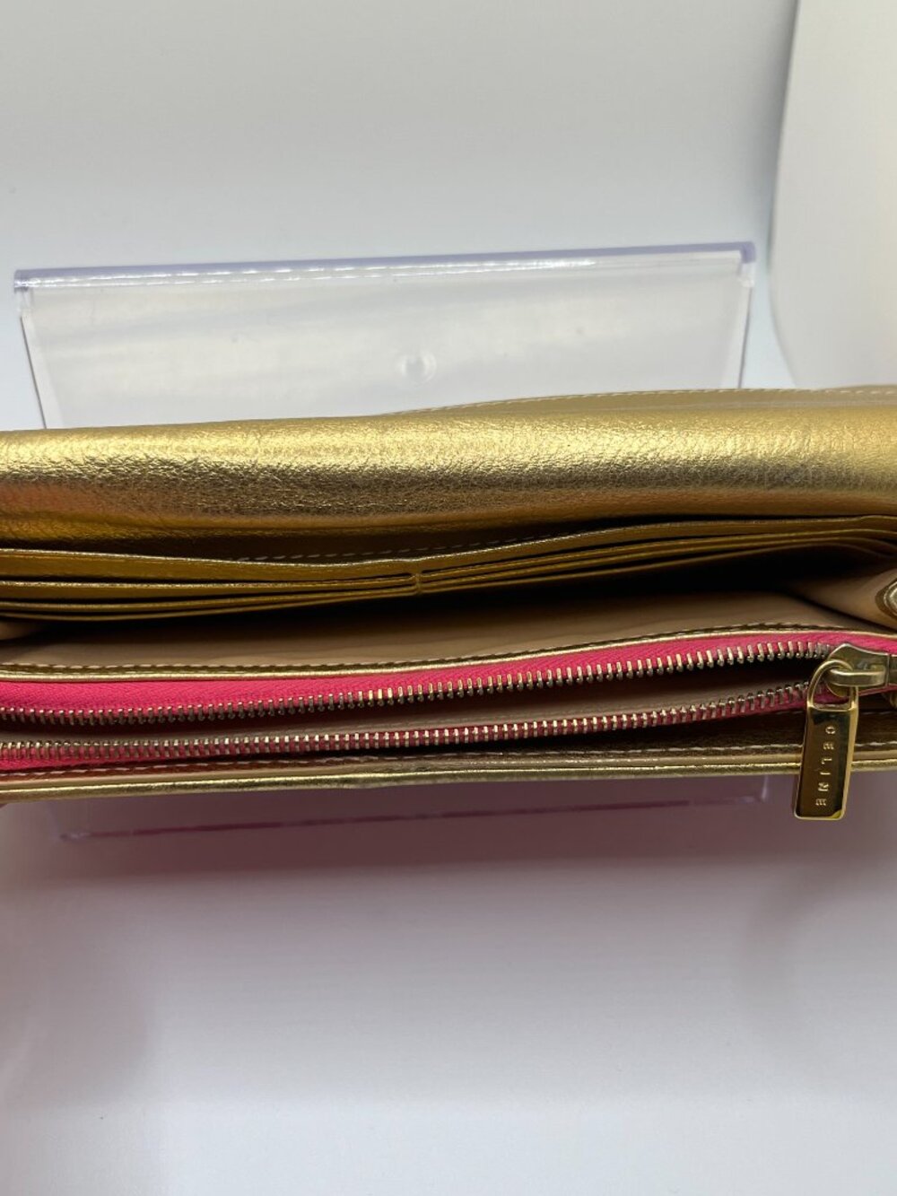 Vintage Celine Pink Denim Long Wallet - Picture 12 of 13